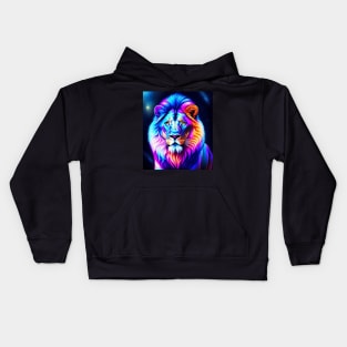 Colorful lion Kids Hoodie